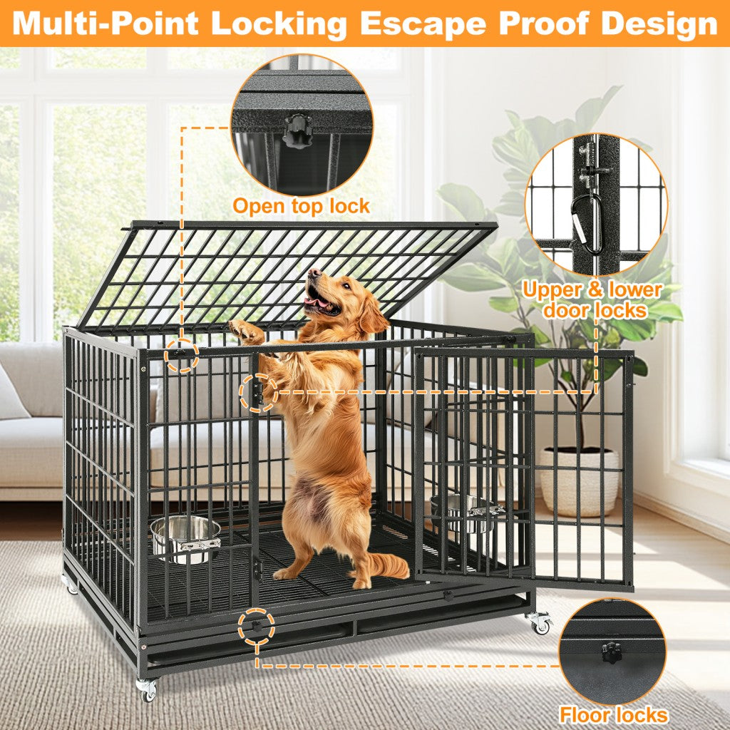 47" Heavy Duty Dog Cage for XL/XXL Dogs 471D02