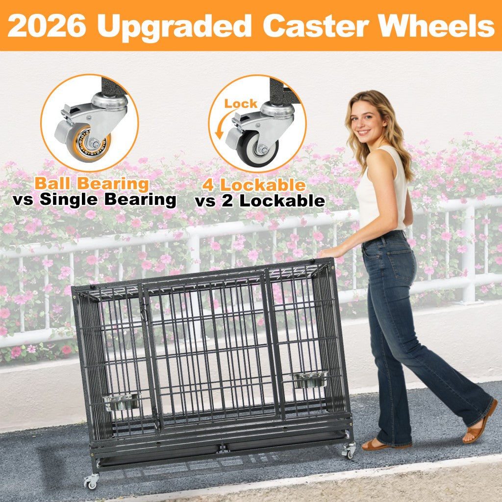 47" Heavy Duty Dog Cage for XL/XXL Dogs 471D02