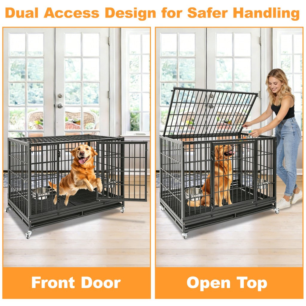 47" Heavy Duty Dog Cage for XL/XXL Dogs 471D02