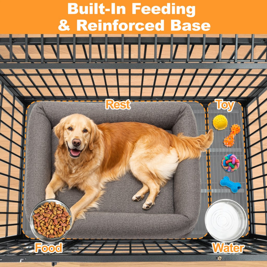 47" Heavy Duty Dog Cage for XL/XXL Dogs 471D02