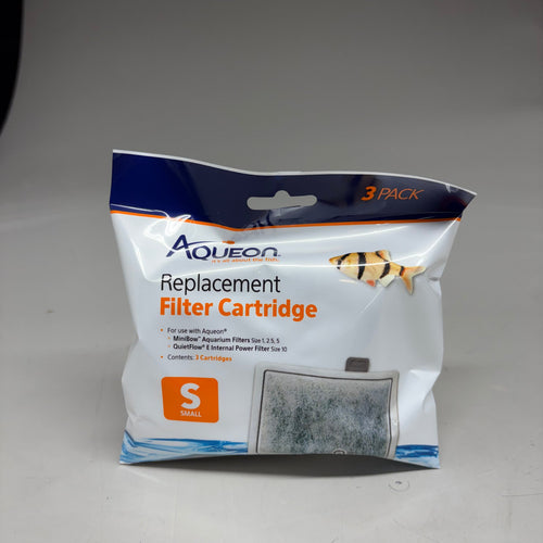 AQUEON (12 PACK) Replacement Filter Cartridges Size Small For Fish Tanks