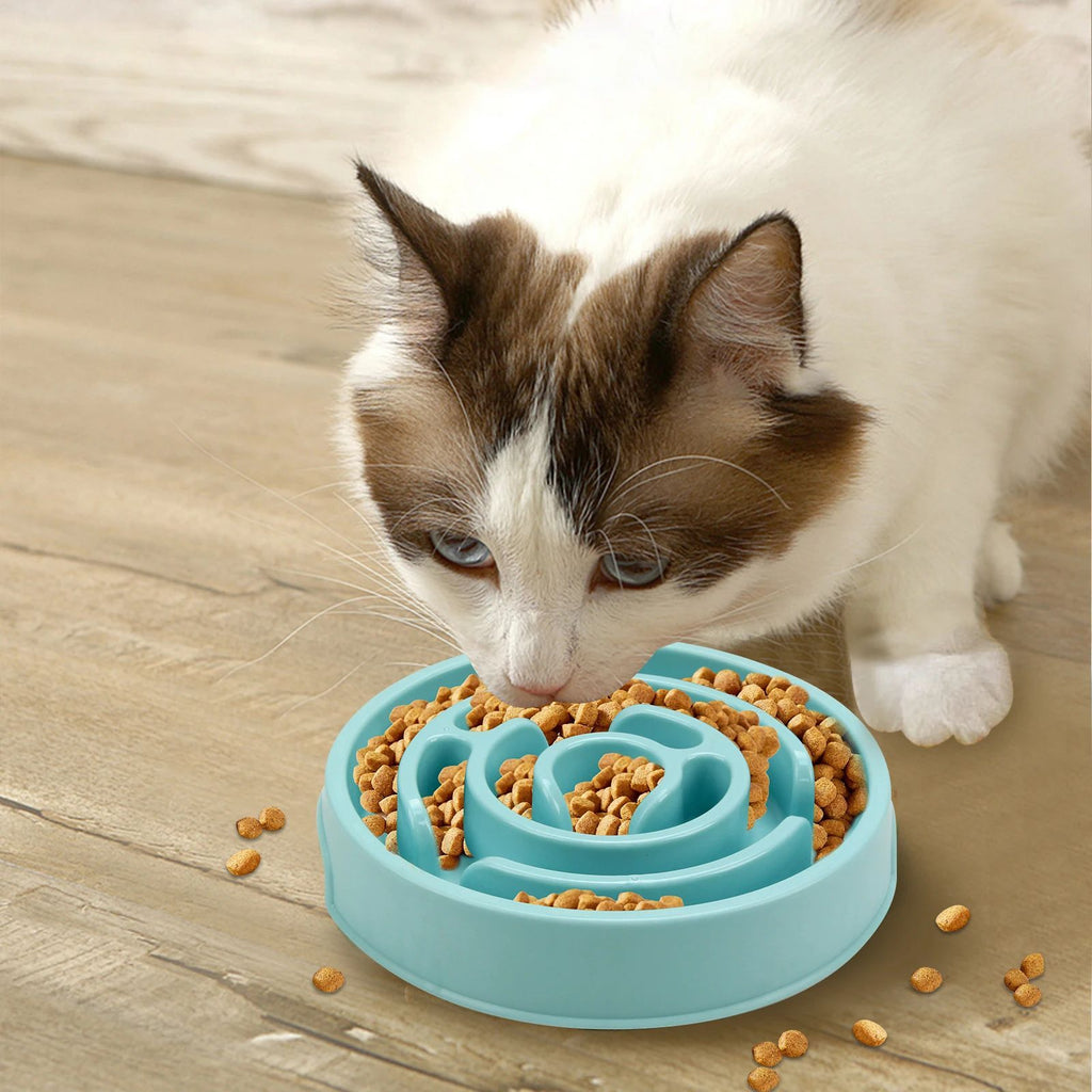Pet Dog Slow Feeder Bowl Non Slip Anti-Gulping Slower Food Feeding Dishes Eco Dog Bowl For Large Medium Small Dogs Puppy
